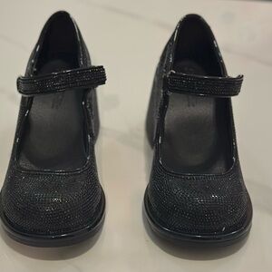 Sugar Thrillz Black Glitter Heels